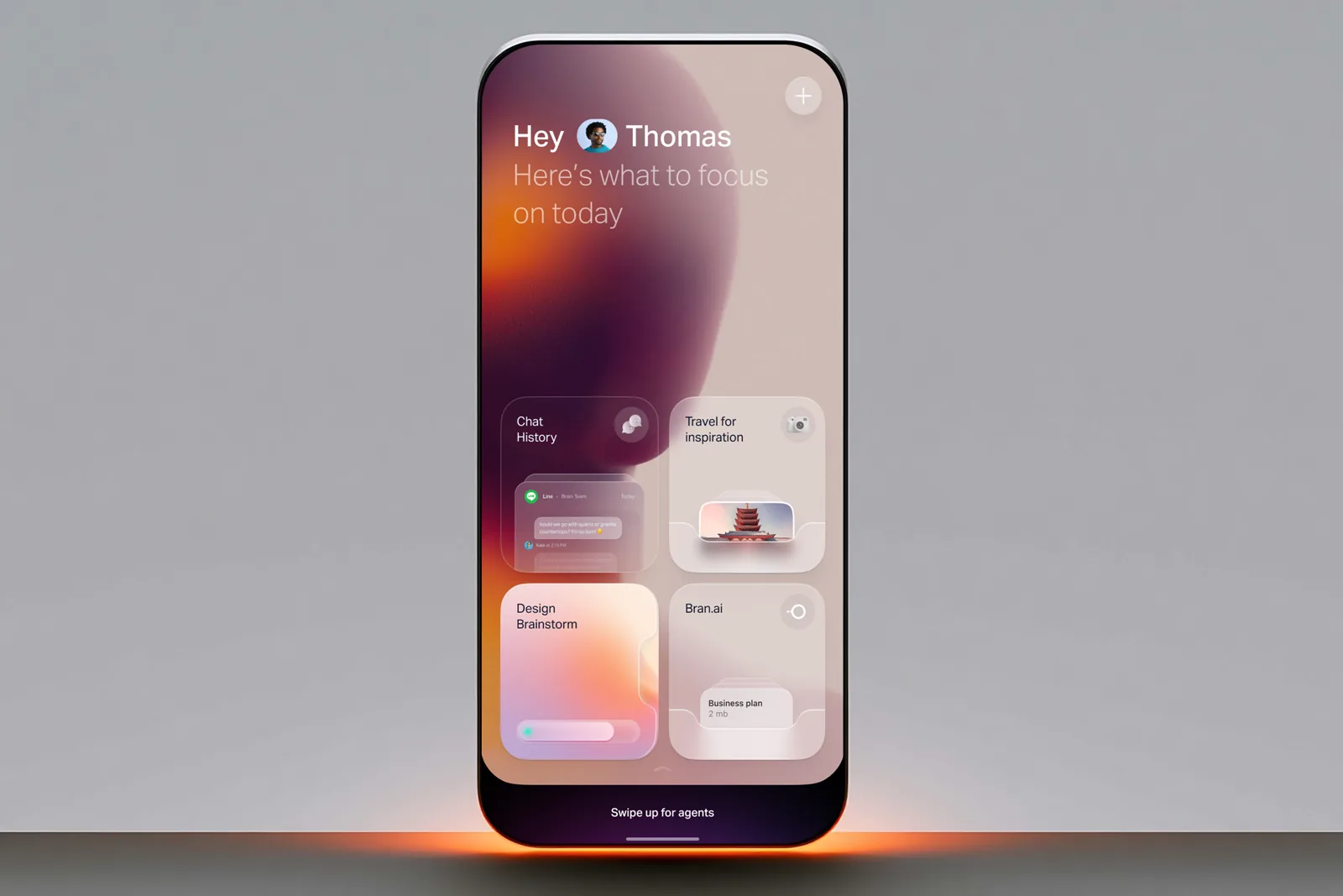 Natural Phone AI Home Screen